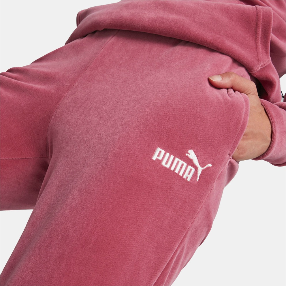 Puma Essentials+ Velour Γυναικείο Παντελόνι Φόρμας