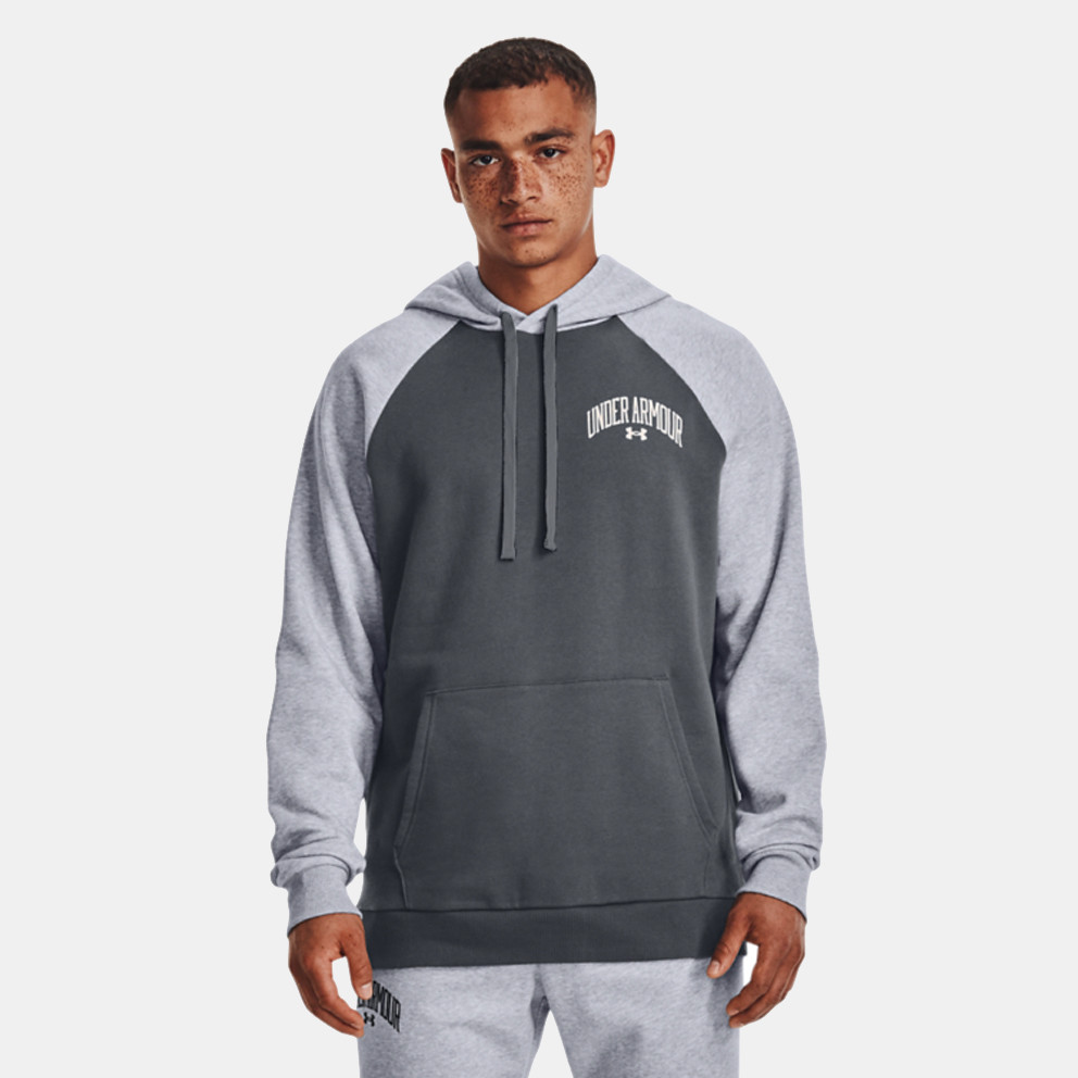Under Armour Under Armour Rival Fleece Wordmark Colorblock Ανδρική Μπλούζα με Κουκούλα (9000118149_62551)