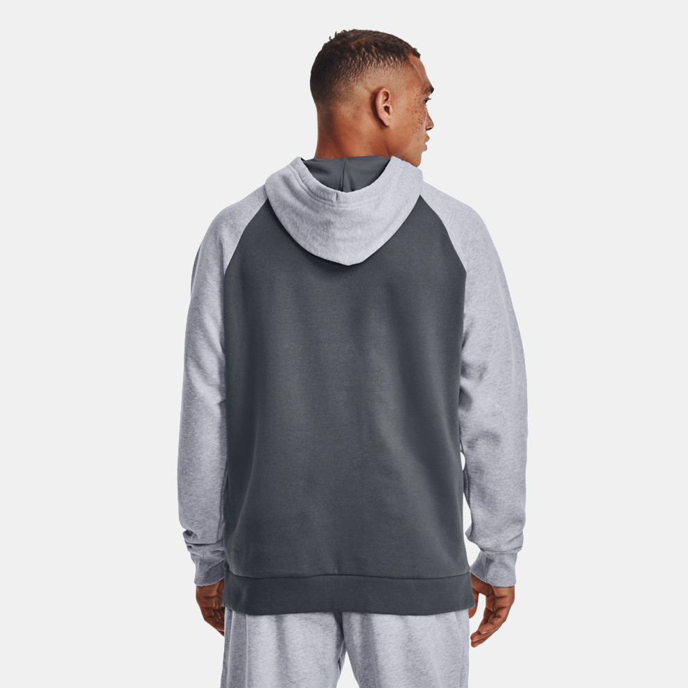 Under Armour Rival Fleece Wordmark Colorblock Ανδρική Μπλούζα με Κουκούλα