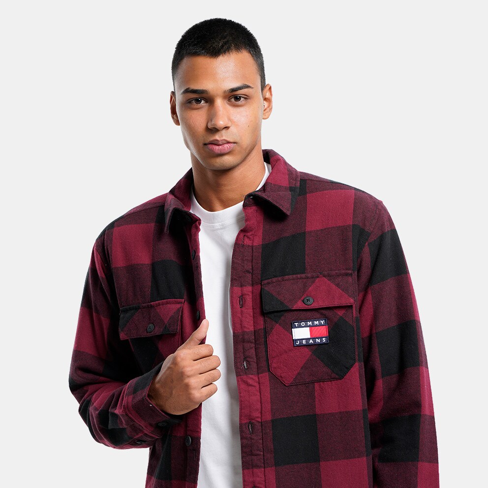 Tommy Jeans Sherpa Flannel Ανδρικό Πουκάμισο Oversized εφαρμογή