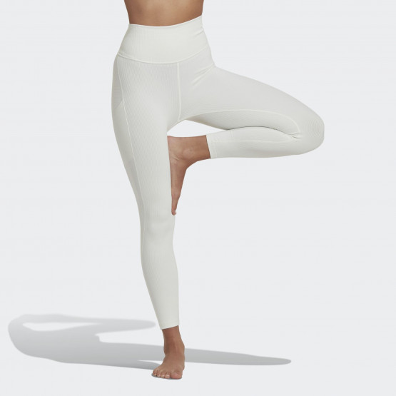 adidas Performance Yoga Studio Luxe Wind Super-High-Waisted Rib Leggi