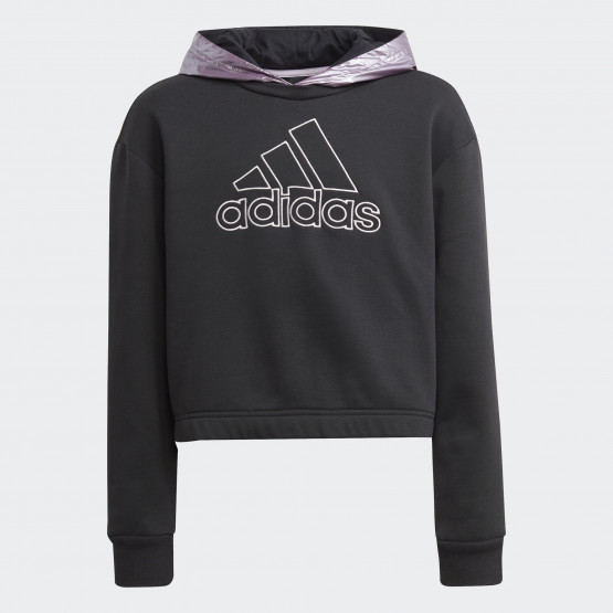 adidas Performance Winter Glam Fleece Loose Crop Hoodie
