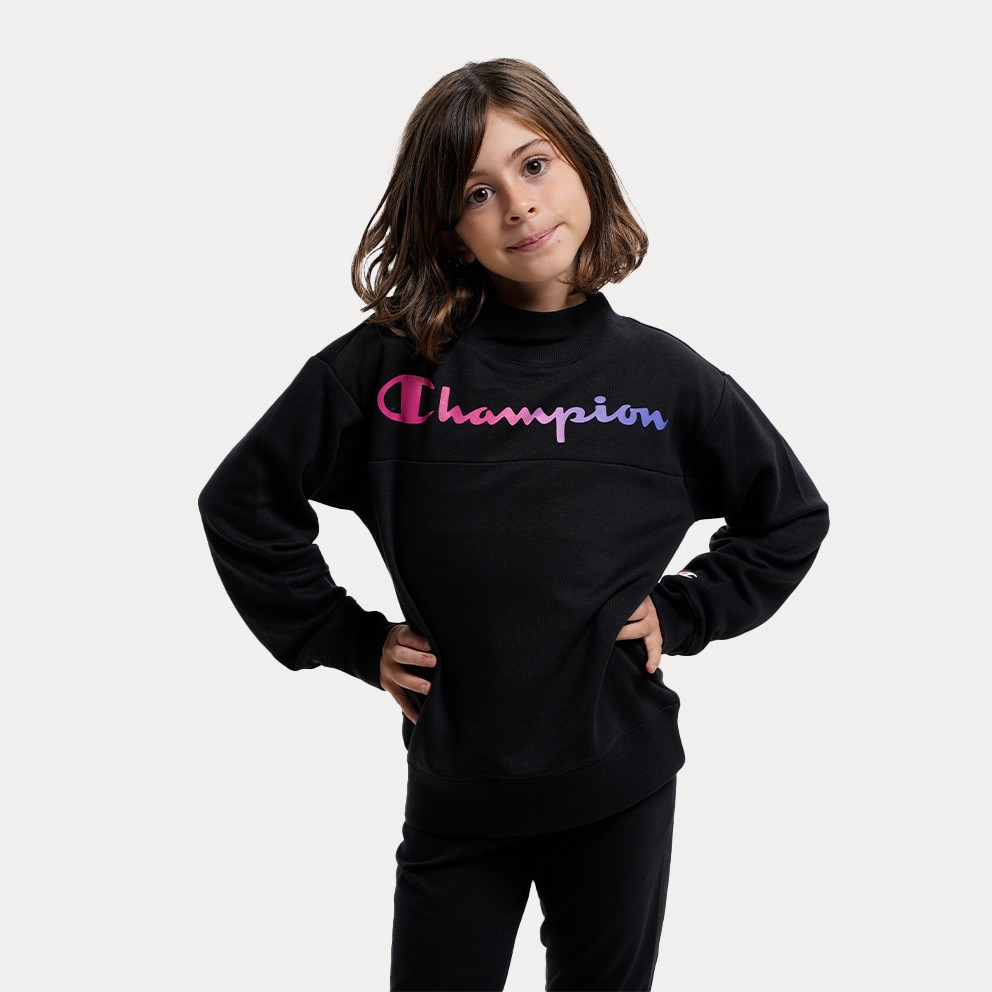 Champion Crewneck Kids' Sweatshirt Black 404514 - KK001 - red long sleeve  shirt