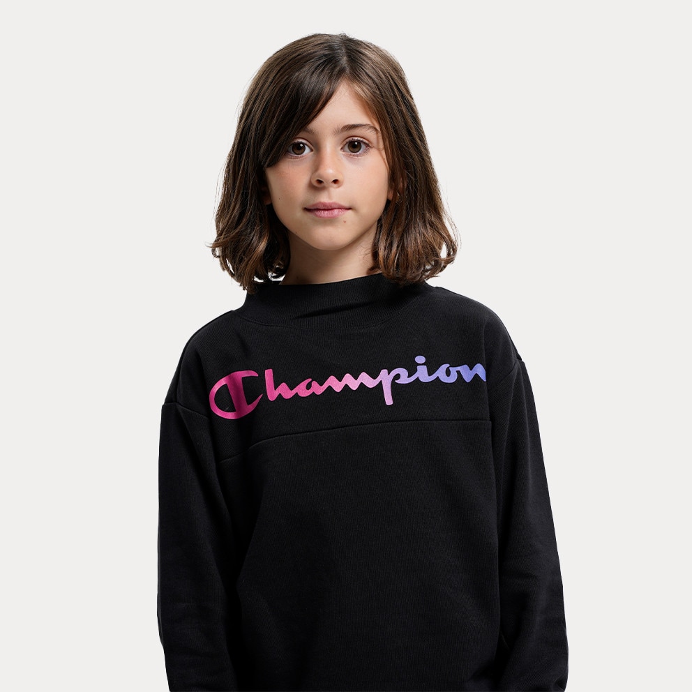 Champion Crewneck Kids\' Sweatshirt Black 404514 - KK001 - red long sleeve  shirt