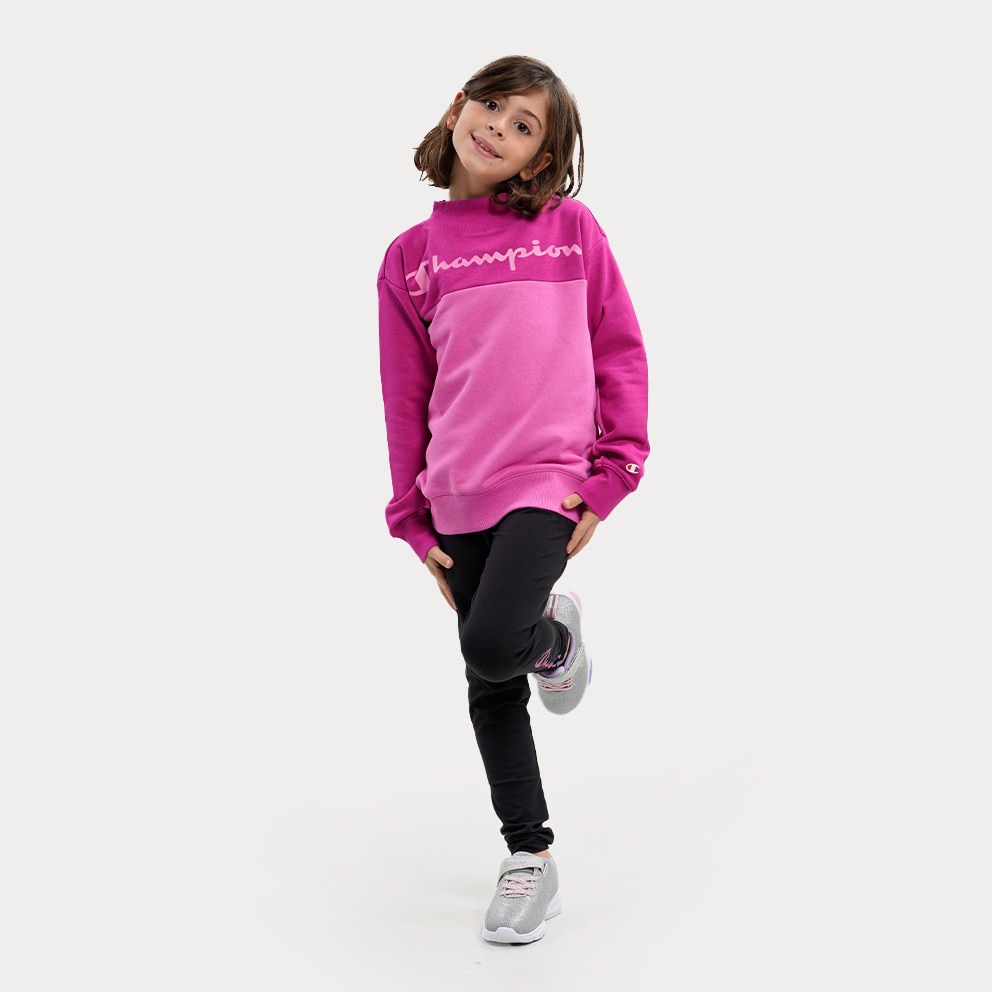 Champion Crewneck Kids\' Sweatshirt Pink 404514 - polo-shirts women box Kids  - PS042