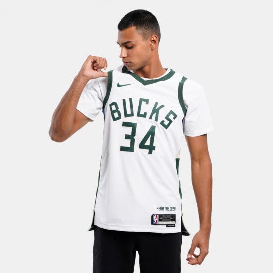 Nike NBA Milwaukee Bucks Giannis Antetokounmpo 34 Swingman Jersey Size 40