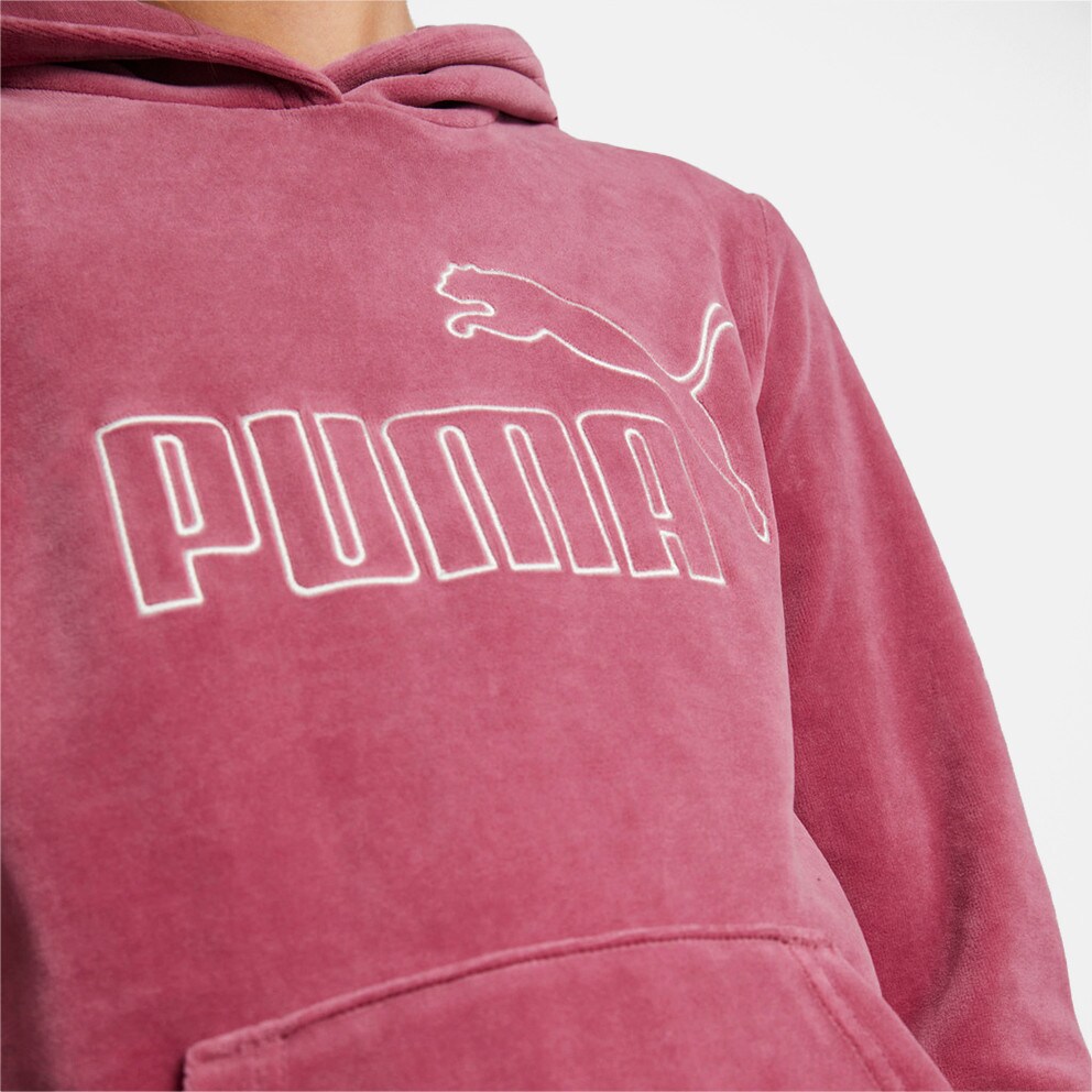 Puma Essentials+ Velour Γυναικεία Μπλούζα με Κουκούλα