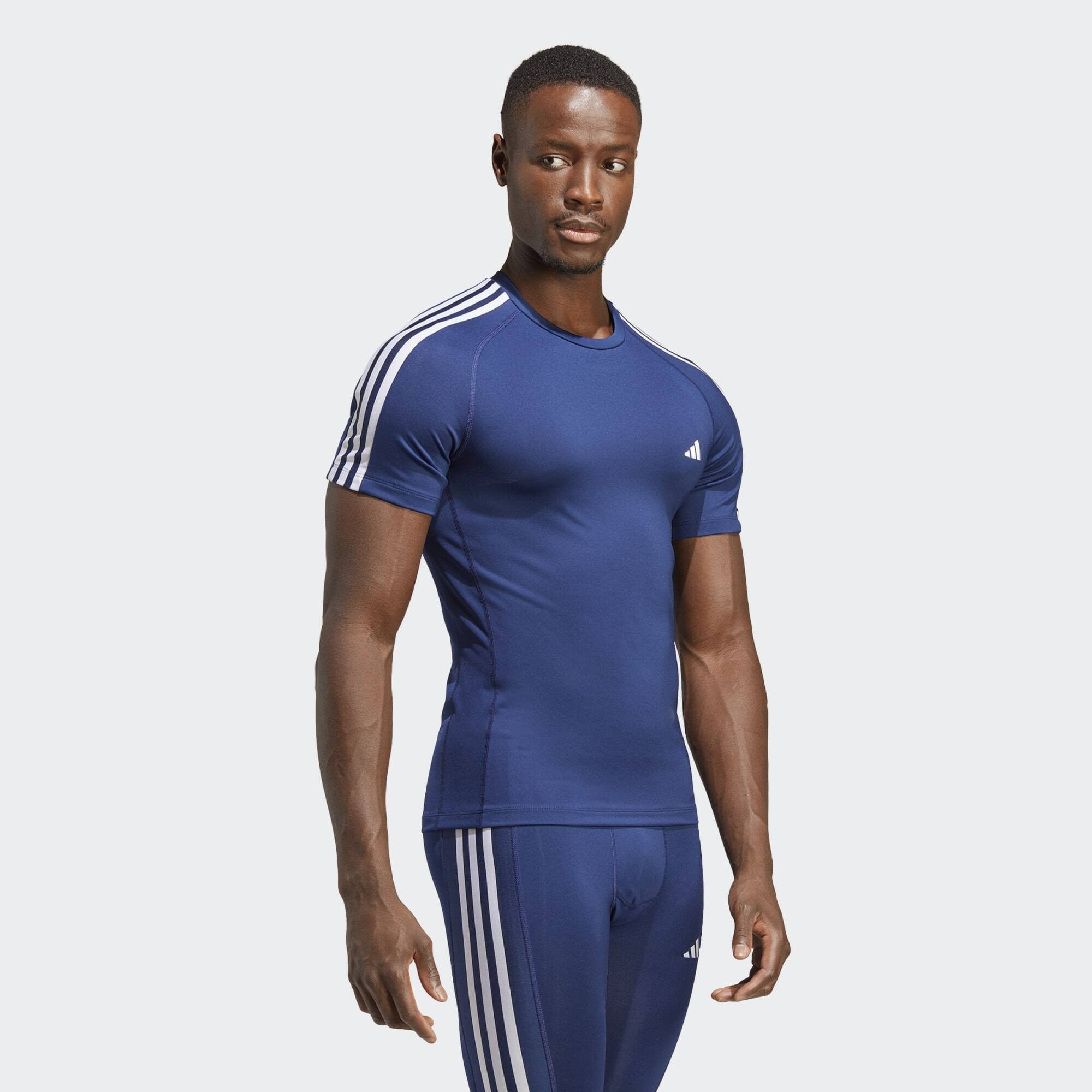 adidas Techfit 3-Stripes Training Tee (9000132488_5123)