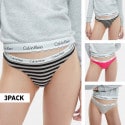 Calvin Klein Thong 3-Pack Γυναικείο Εσώρουχο