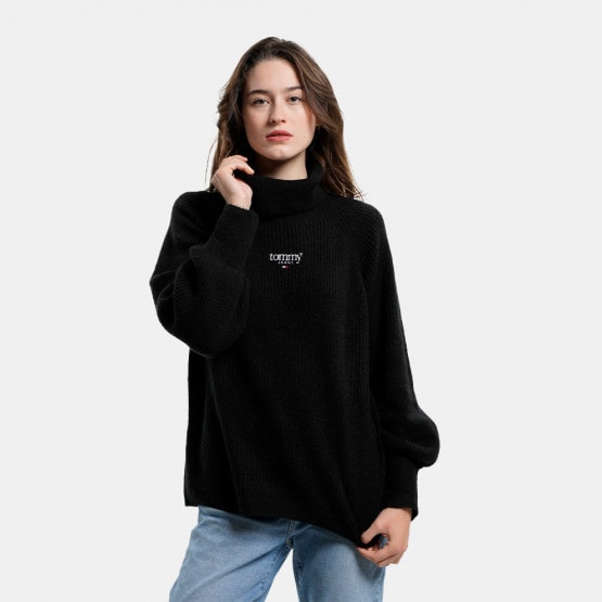 Tommy Jeans Rib-Knit Turtleneck Women's Sweater