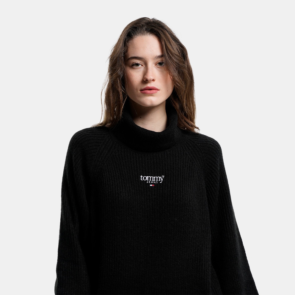 Tommy Jeans Rib-Knit Turtleneck Γυναικεία Μπλούζα Πουλόβερ