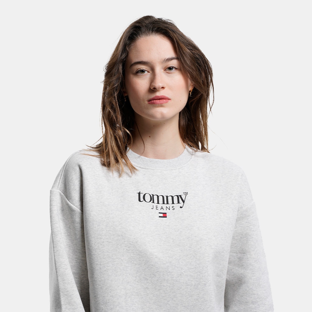 Tommy Jeans Essential Relaxed Logo 1 Crew Γυναικεία Μπλούζα Φούτερ