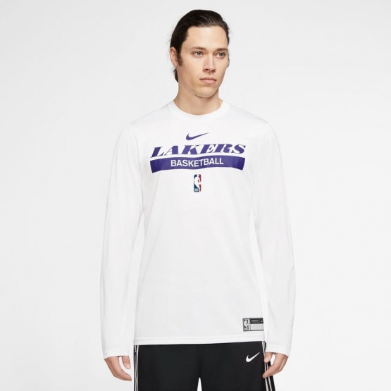 Los Angeles Lakers Nike Long Sleeve Practice T-Shirt - Black - Mens