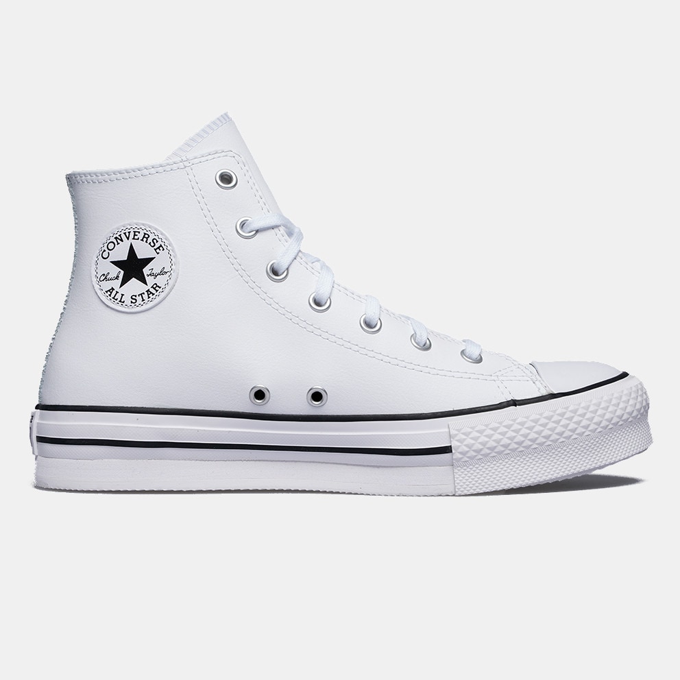 Converse Chuck Taylor All Star Eva Lift Leather WHITE/NATURAL IVORY ...