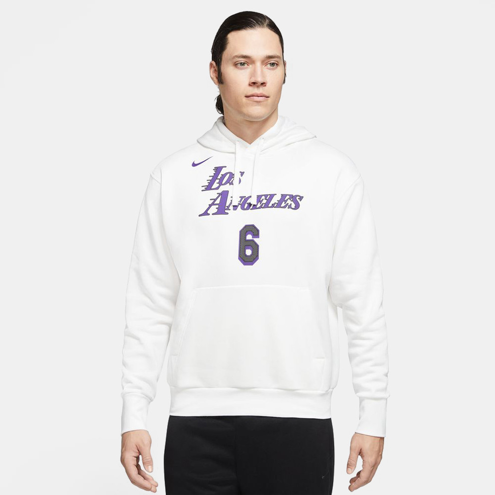 Nike NBA Los Angeles Lakers LeBron City Edition Ανδρική Μπλούζα με Κουκούλα (9000110318_37571)
