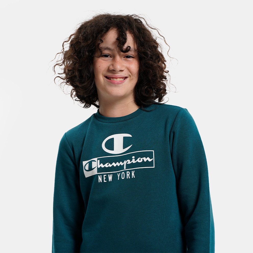 Champion Crewneck Παιδική Μπλούζα με Μακρύ Μανίκι