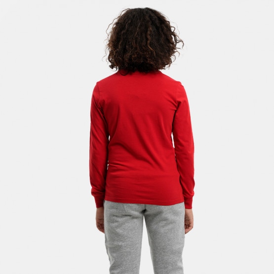 Red champion long on sale sleeve shirt womens