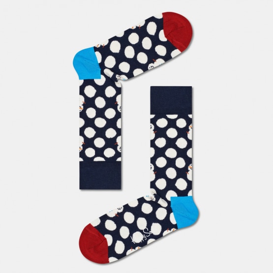 Happy Socks Big Dot Snowman Unisex Κάλτσες