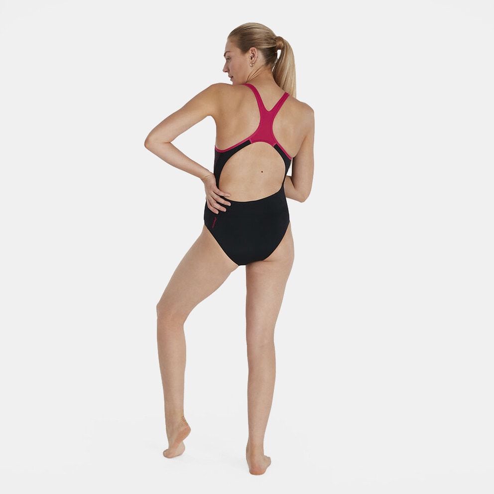 Speedo Placement Laneback Γυναικείο Ολόσωμο Μαγιό