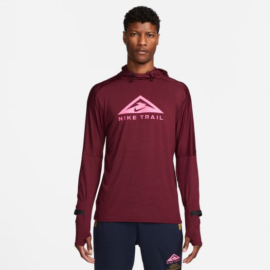 Nike Dri-FIT Trail Ανδρική Μπλούζα με Κουκούλα