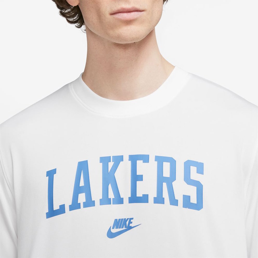 Nike Dri-FIT NBA Los Angeles Lakers Hardwood Classics Pregame Ανδρικό T-Shirt