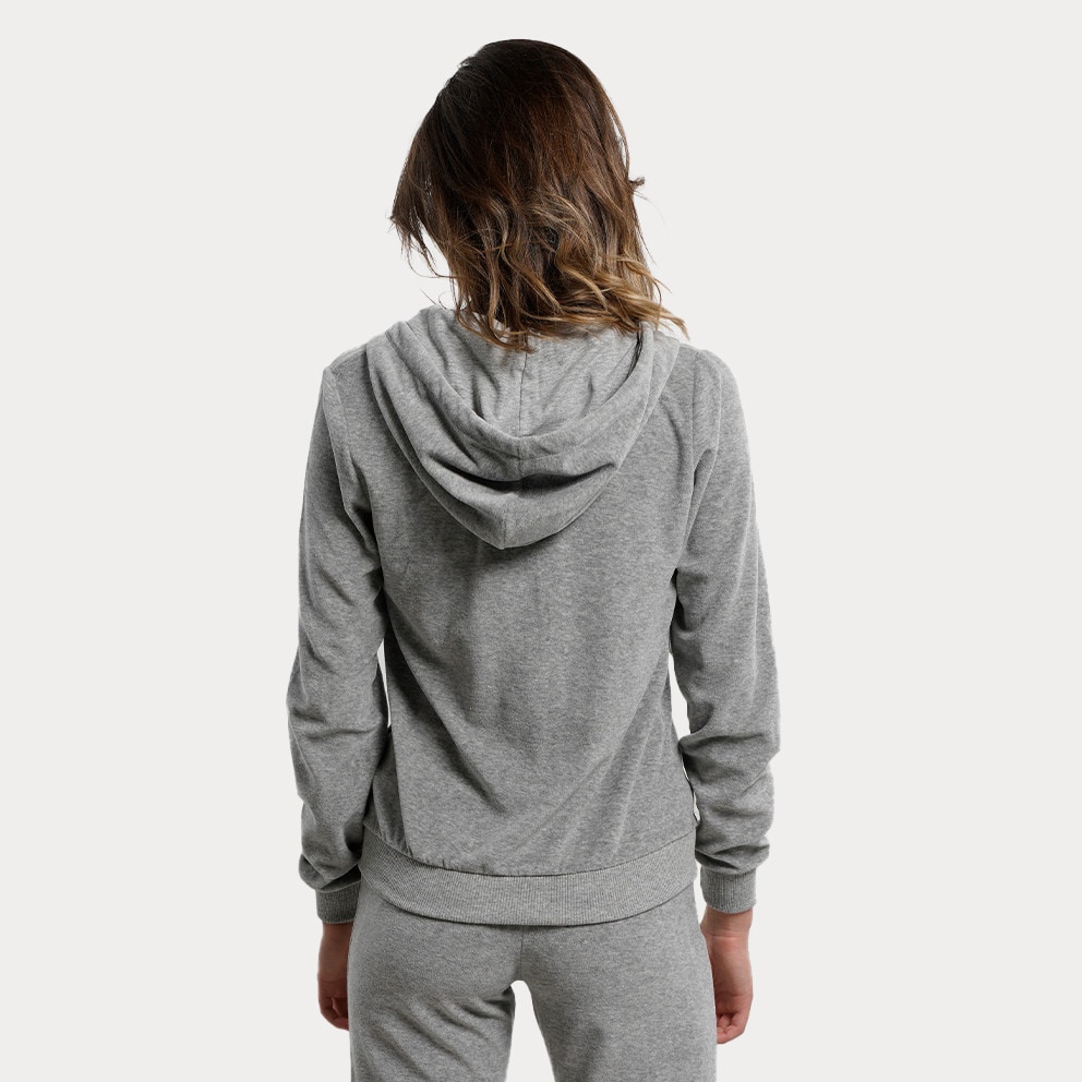 Target Set With Hoodie Velour Γυναικείο Σετ Με Κουκούλα