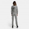 Target Set With Hoodie Velour Γυναικείο Σετ Με Κουκούλα