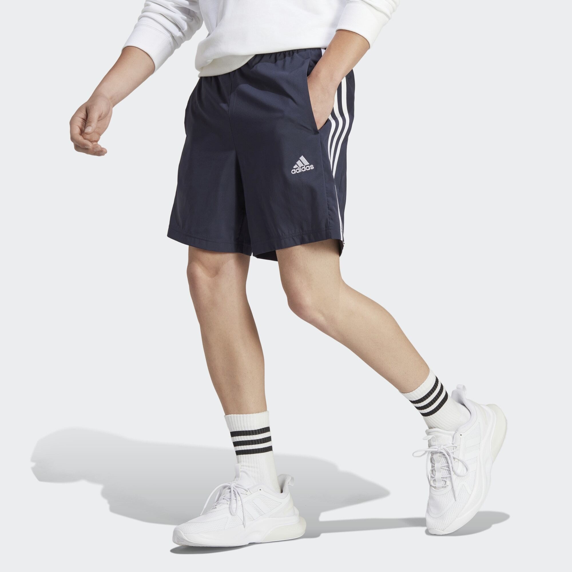 adidas x McDonalds Sauce Collection Stripes Shorts Legend Ink White IC1485 adidas AEROREADY Essentials Chelsea 3