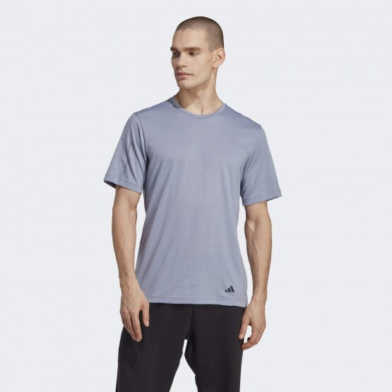 adidas Yoga Base Training Tee Silver Violet / Carbon IB7886