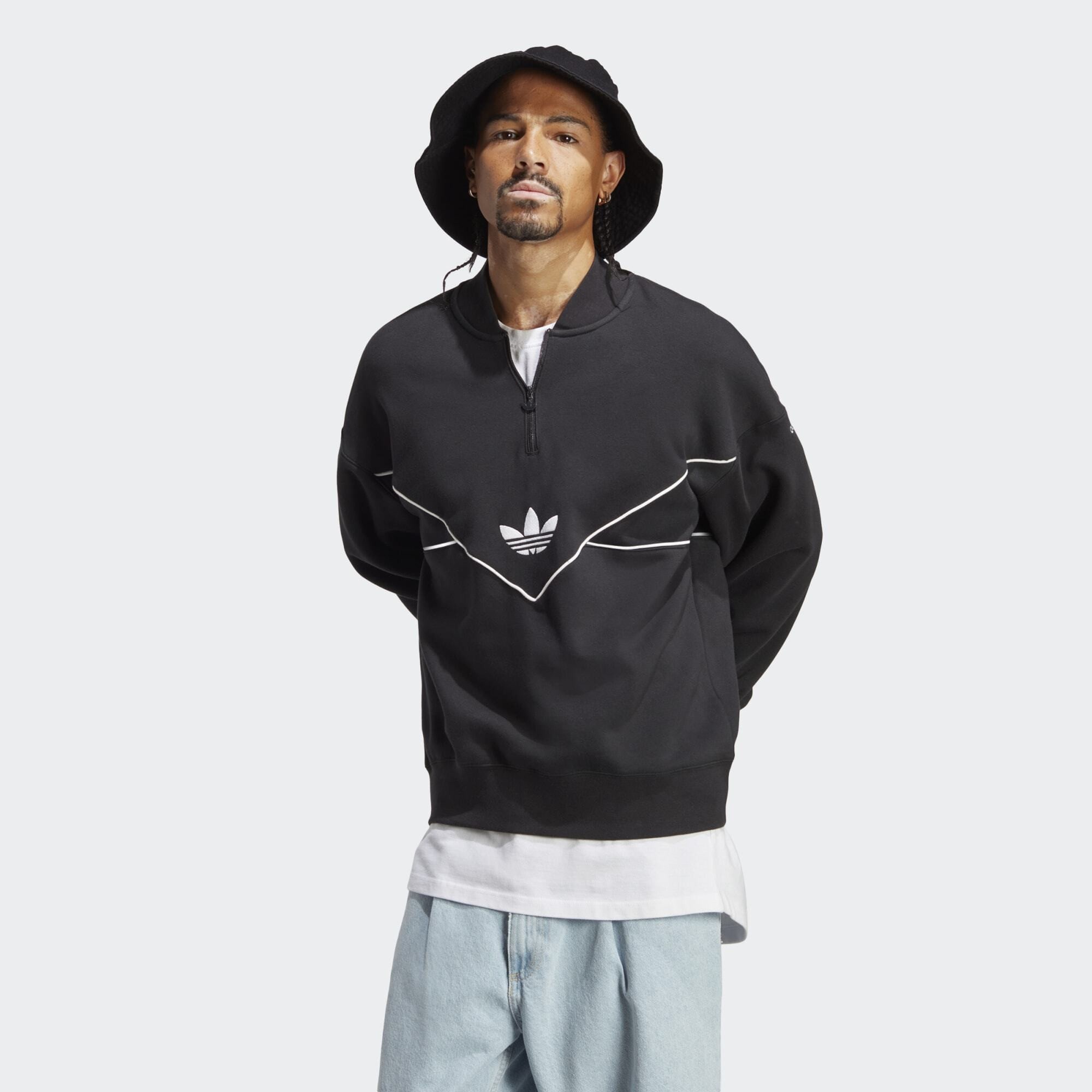 tomar Lluvioso demandante Набор из 3 пар носков разного цвета adidas Training - adidas Originals  Adicolor Seasonal Archive Half - Zip Crew Sweatshirt Black / White HR5339