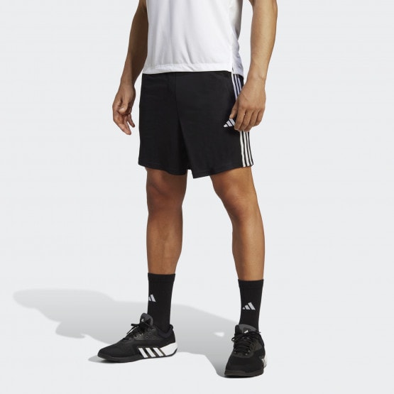 adidas Train Essentials Pique 3 - Stripes Training Shorts Black / White IB8111 - triko adidas czech girls and blue code kids