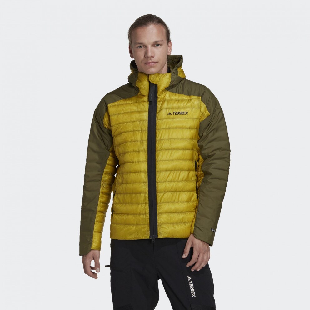 adidas Terrex MYSHELTER Down Hooded Jacket Pulse Olive / Focus Olive HH9215