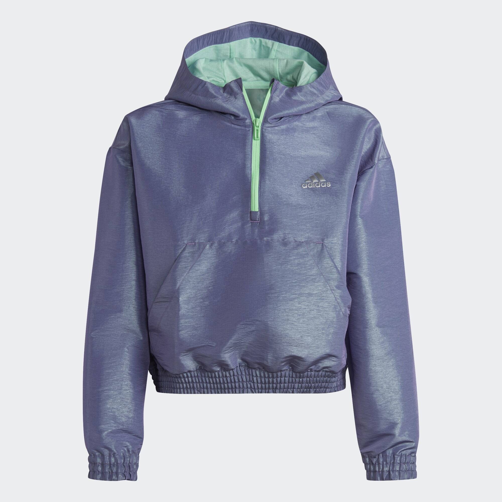 adidas Dance Loose Fit Woven Half-Zip Hooded Track Top (9000133909_66216)