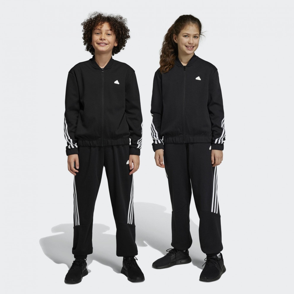 adidas Future Icons 3 Stripes Track Suit Black White HR6290
