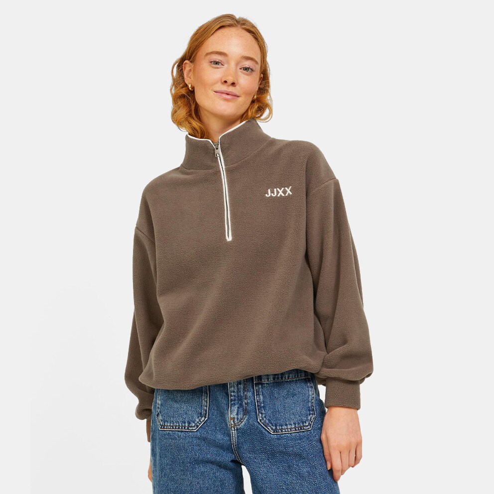 0808 TCX - JJXX Jxcelia Fleece Women's Sweatshirt Brown 12221839