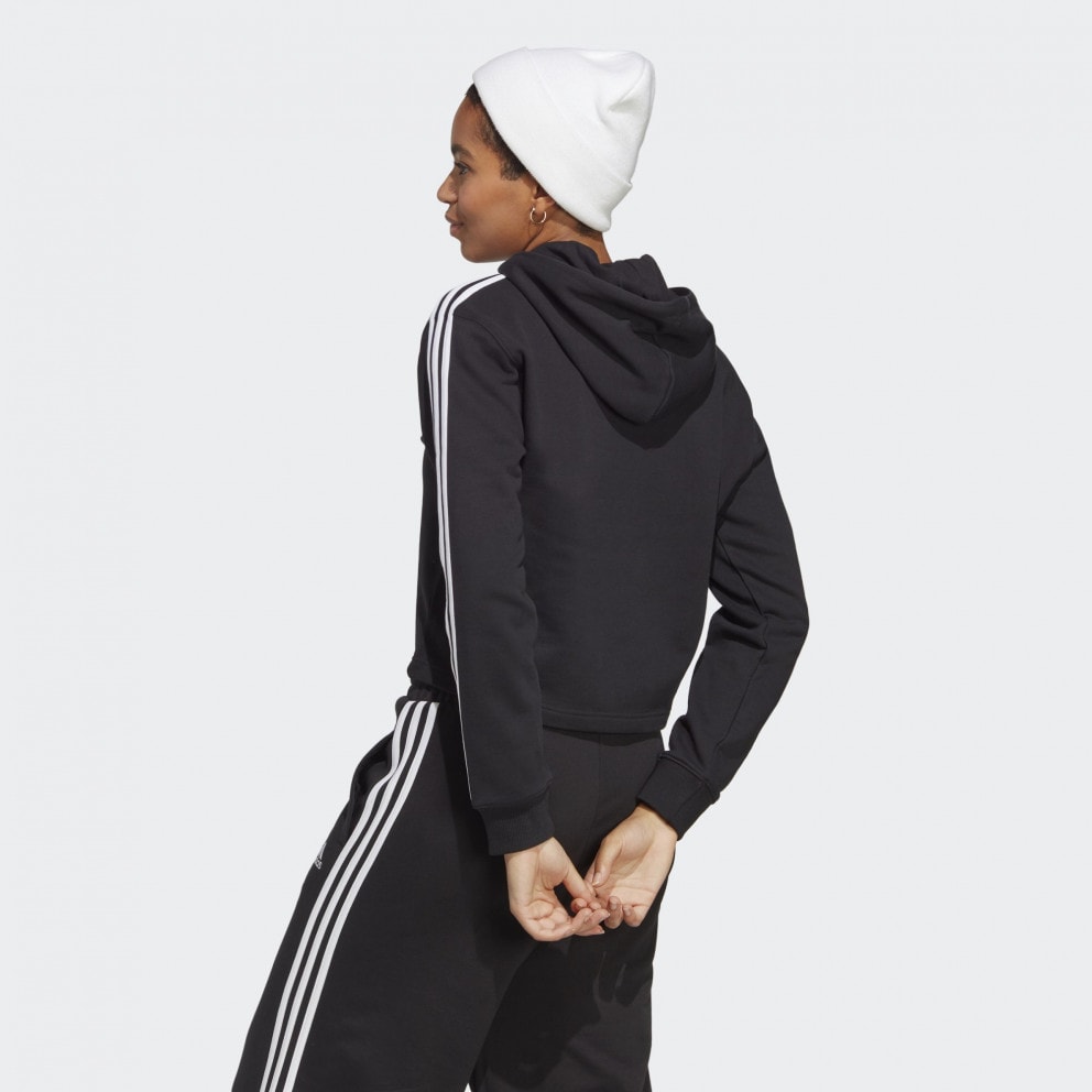 adidas Essentials 3-Stripes French Terry Crop Hoodie