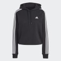 adidas Essentials 3-Stripes French Terry Crop Hoodie