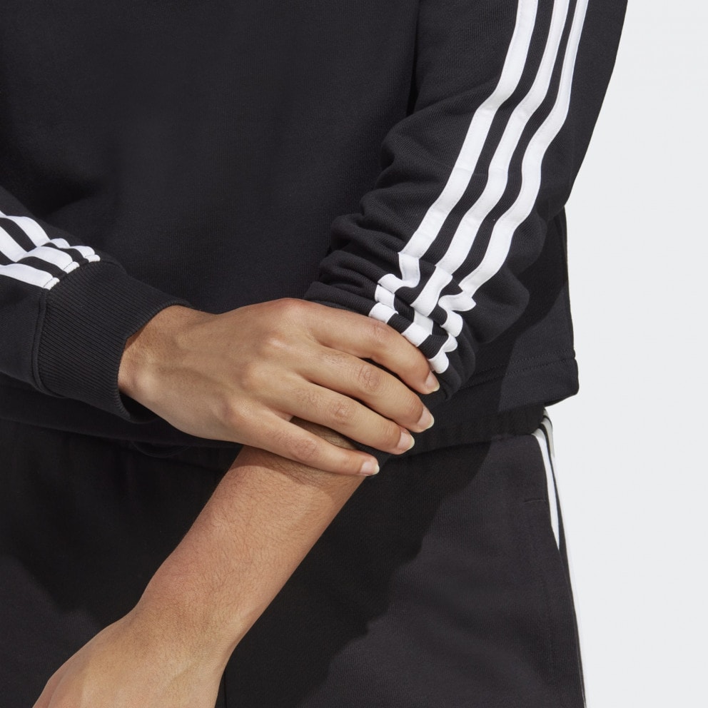 adidas Essentials 3-Stripes French Terry Crop Hoodie