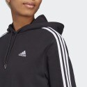 adidas Essentials 3-Stripes French Terry Crop Hoodie