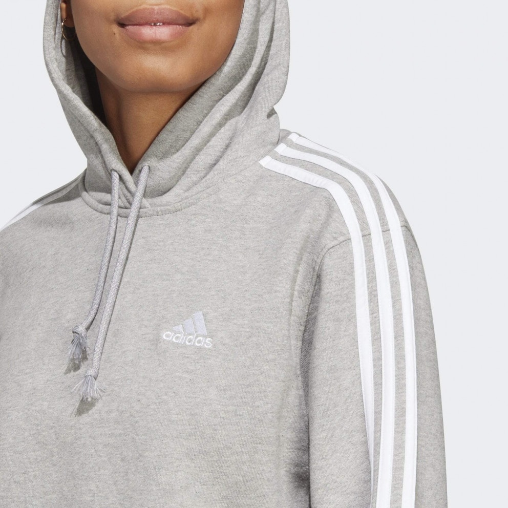 adidas Essentials 3-Stripes French Terry Crop Hoodie