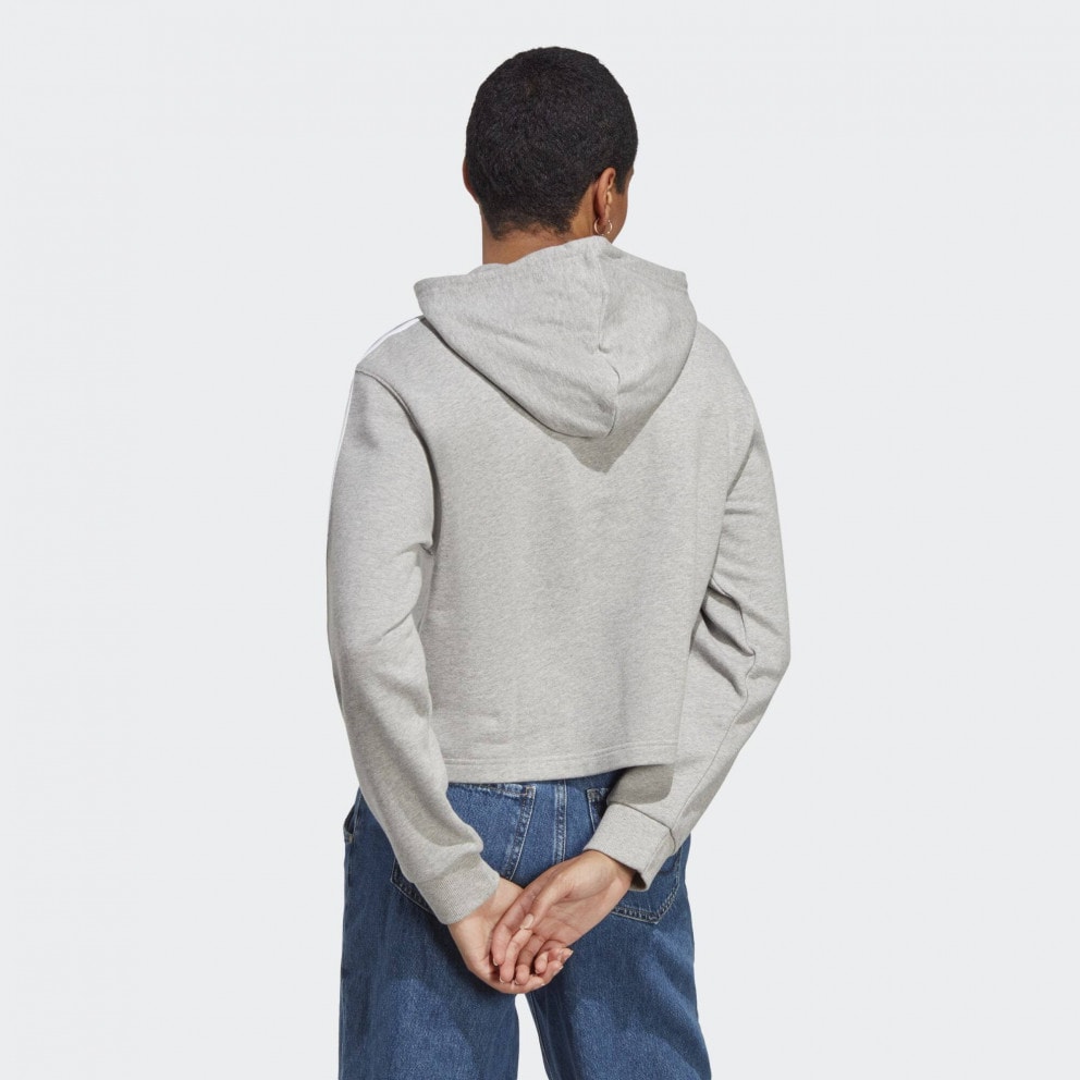 adidas Essentials 3-Stripes French Terry Crop Hoodie