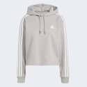 adidas Essentials 3-Stripes French Terry Crop Hoodie