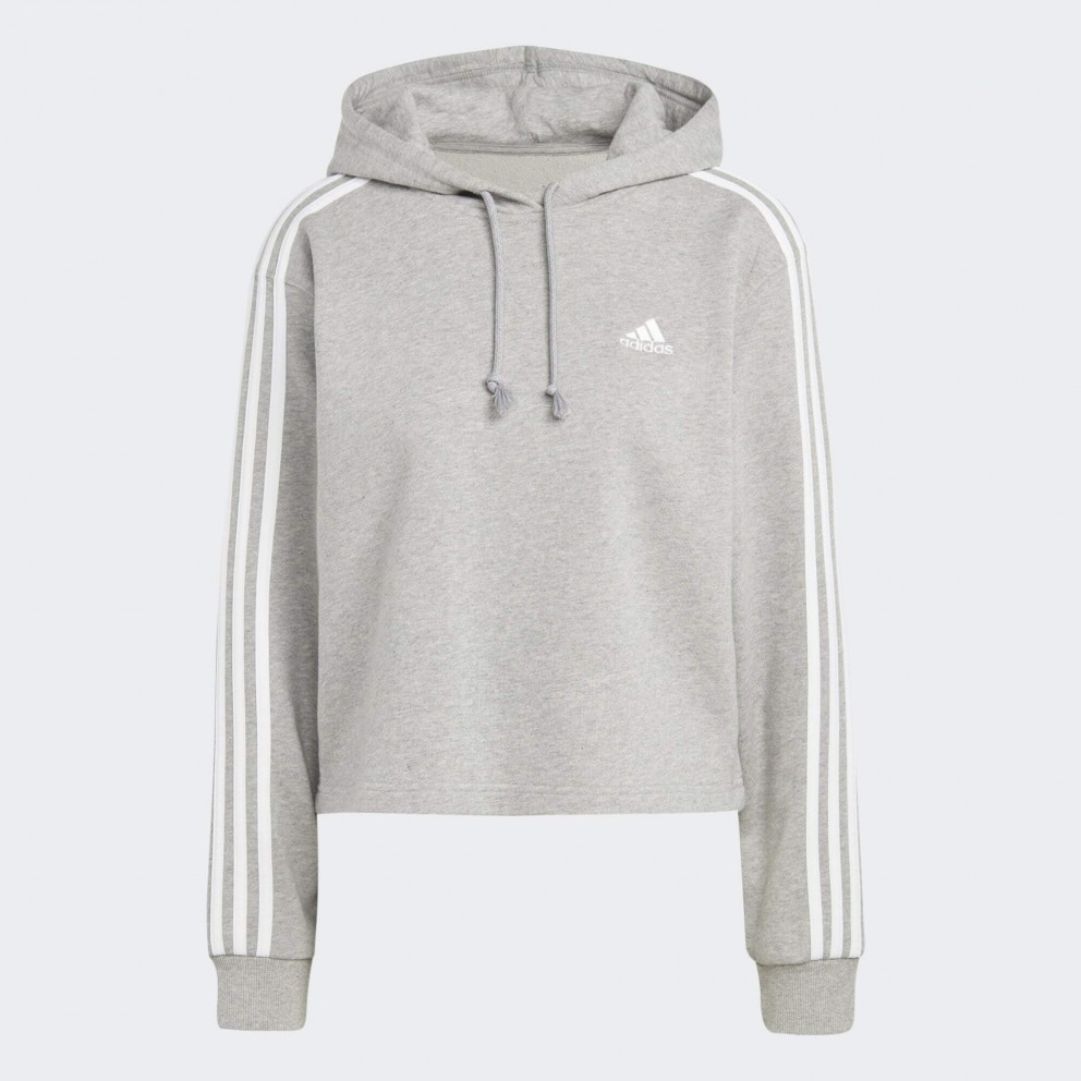 adidas Essentials 3-Stripes French Terry Crop Hoodie