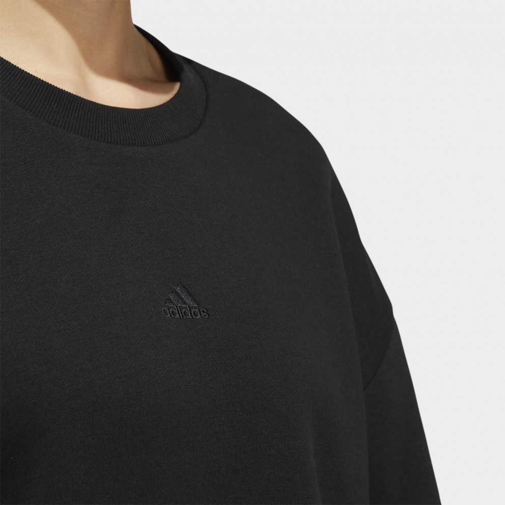 adidas All-Season Fleece Oversized Crew Sweatshirt