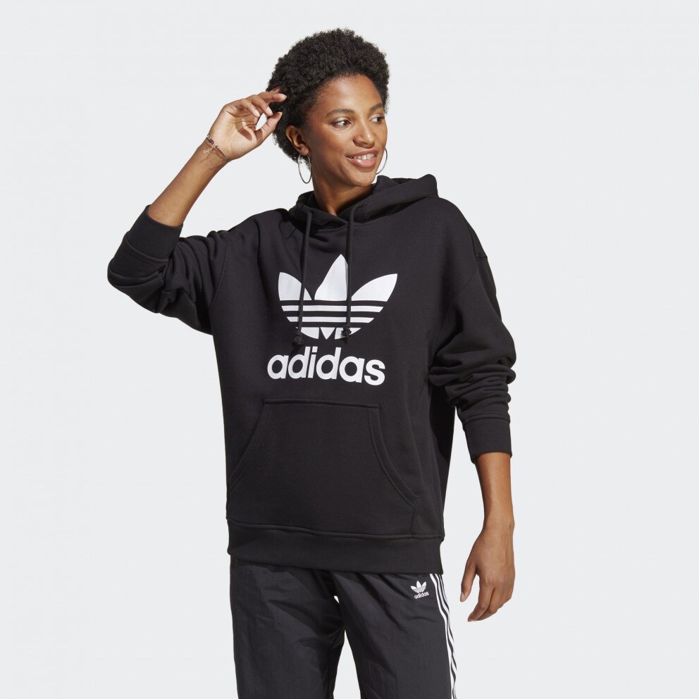 Adidas flock trefoil hoodie clearance