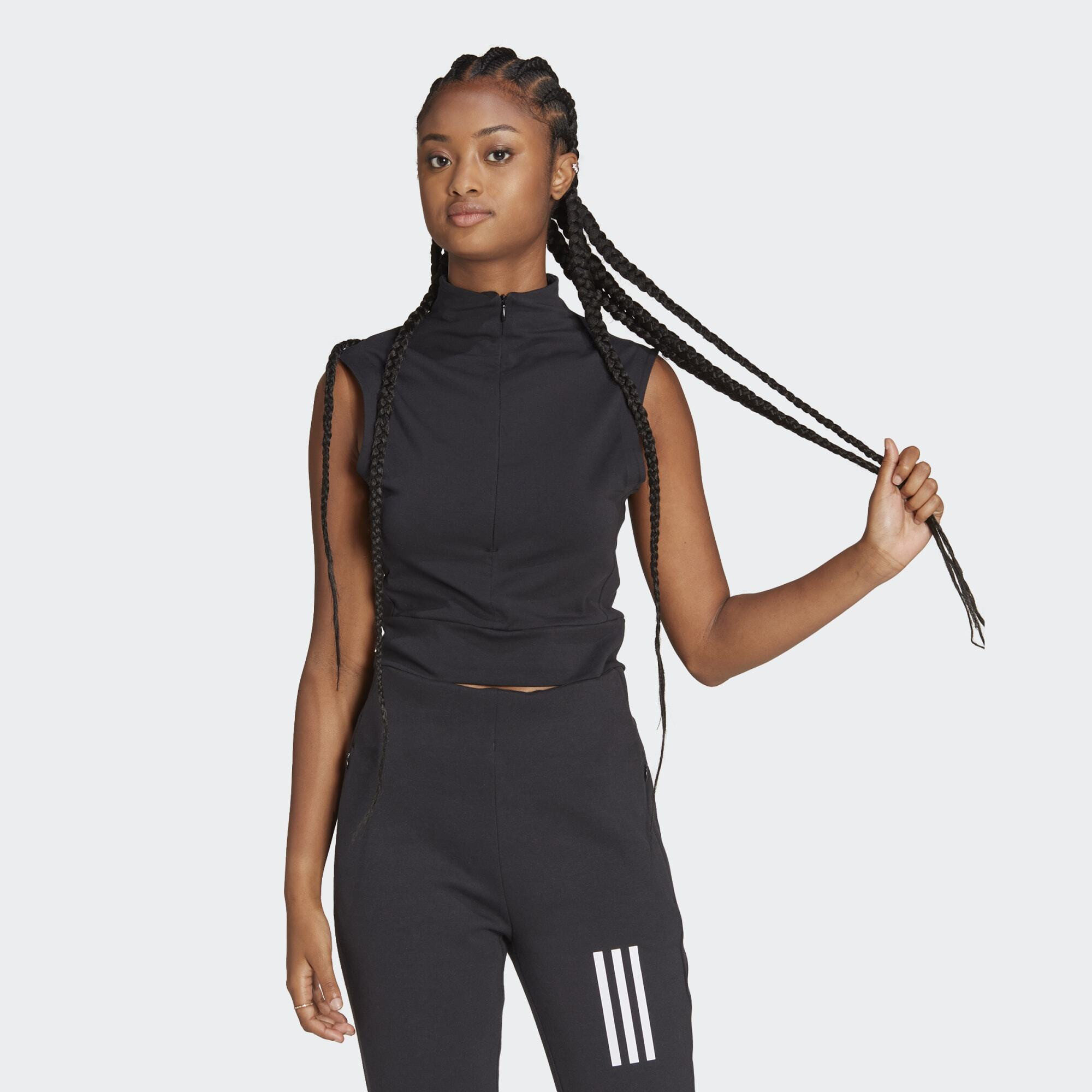 adidas Mission Victory Sleeveless Cropped Top (9000134754_1469)