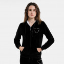 Target Set With Hoodie Velour Γυναικείο Σετ Με Κουκούλα