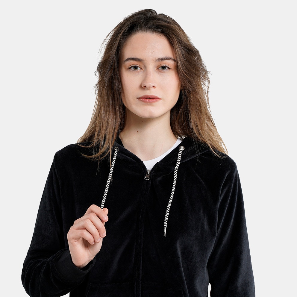 Body Action Women's Velour Hoodie Jacket