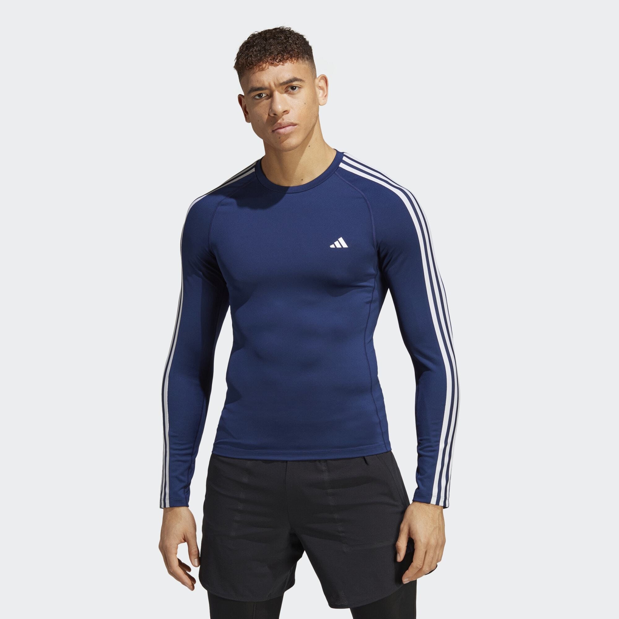 adidas Techfit 3-Stripes Training Long Sleeve Tee (9000135609_5123)