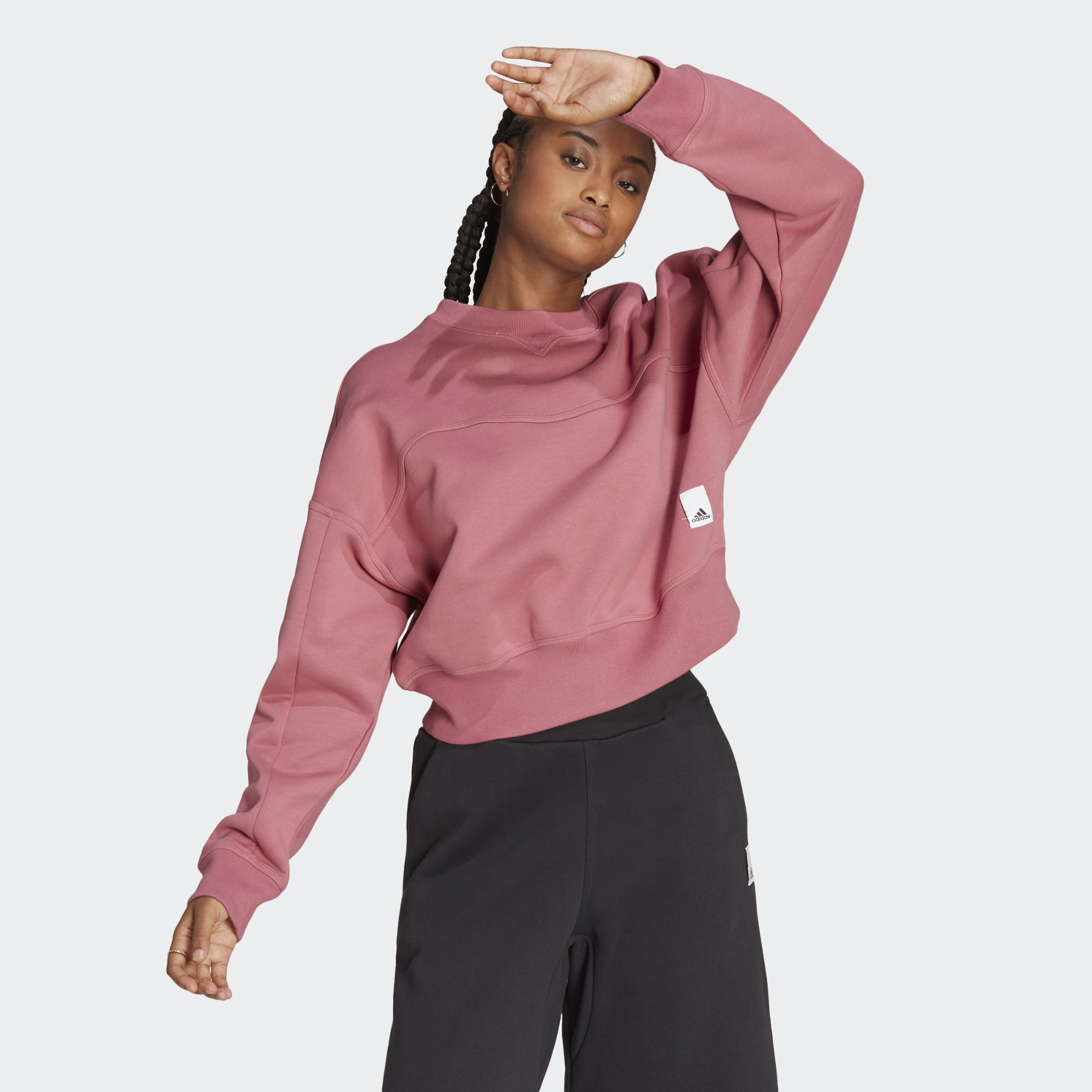 adidas Lounge Fleece Sweatshirt (9000135684_65915)